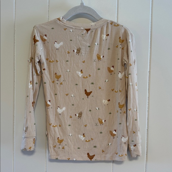 Brave Littles Ones Chicken Print Bamboo PJ Set - Picture 3 of 7